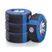 Protective bags for complete wheels with installation code